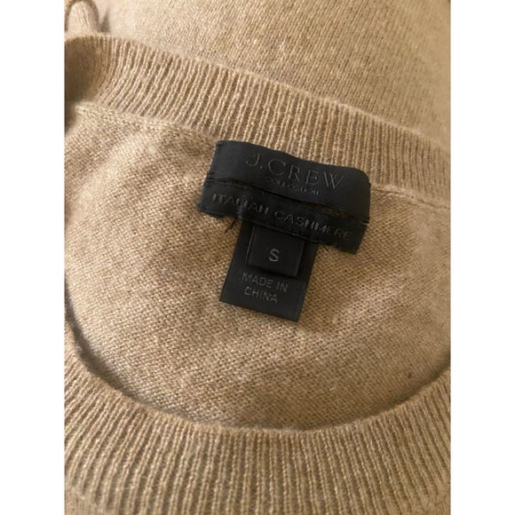 J.Crew Italian 100% Cashmere Beige Sweater Ladies Small - Picture 2 of 4